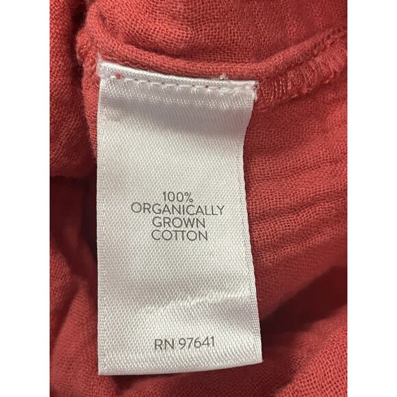 J Jill Pure Jill Maxi Dress Womens Small Organic Cotton Capsule Gauzy Lagenlook - Picture 9 of 12